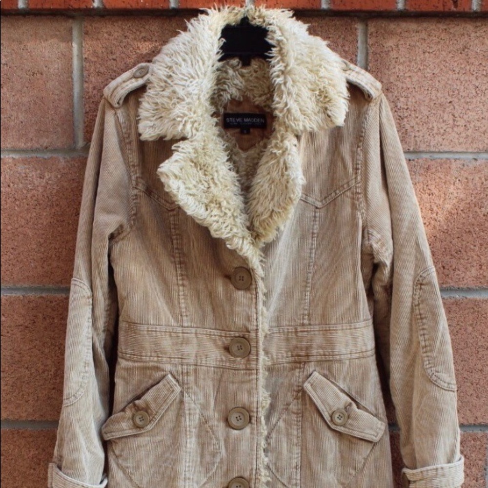 Steve Madden corduroy long jacket